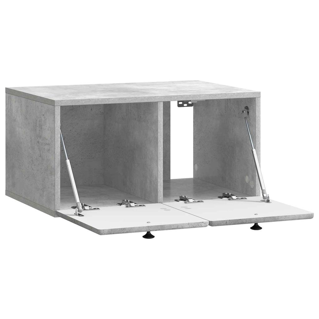 Wall Mounted TV Cabinet 59.5 x 41 x 30 cm Concrete Grey