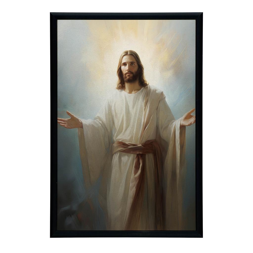 Light of Hope - Jesus Light of Hope - Jesus, 70X100 Cm, Unframed, Premium Canvas On Stretcher
