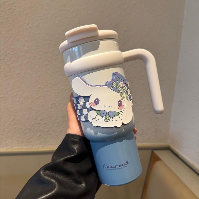 XW Sanrio Thermal Bottle Coffee Mug 520ml 900ml Hello Kitty Thermos Cup Keep Cold Portable 316 Stainless Steel Vacuum Flasks