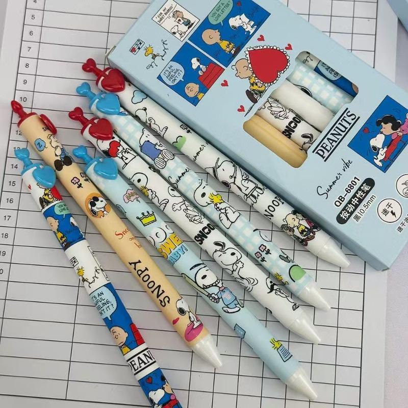 Snoopy Woodstock Charlie Brown secondary animation peripheral gel pen cartoon cute creative students quick-drying love brush pen