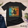 Retro Vintage I Like Frogs and Maybe 3 People Frog Lover Unisex T-shirt