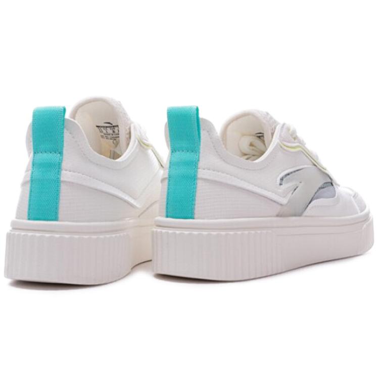 Anta Cushioning Lightweight Balance Low top Skateboard Shoes Women's White Green 122038063-1