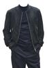 Zipper Jacket Handmade Men's Suede Navy Blue Bomber Soft Genuine Biker Lambskin Stylish