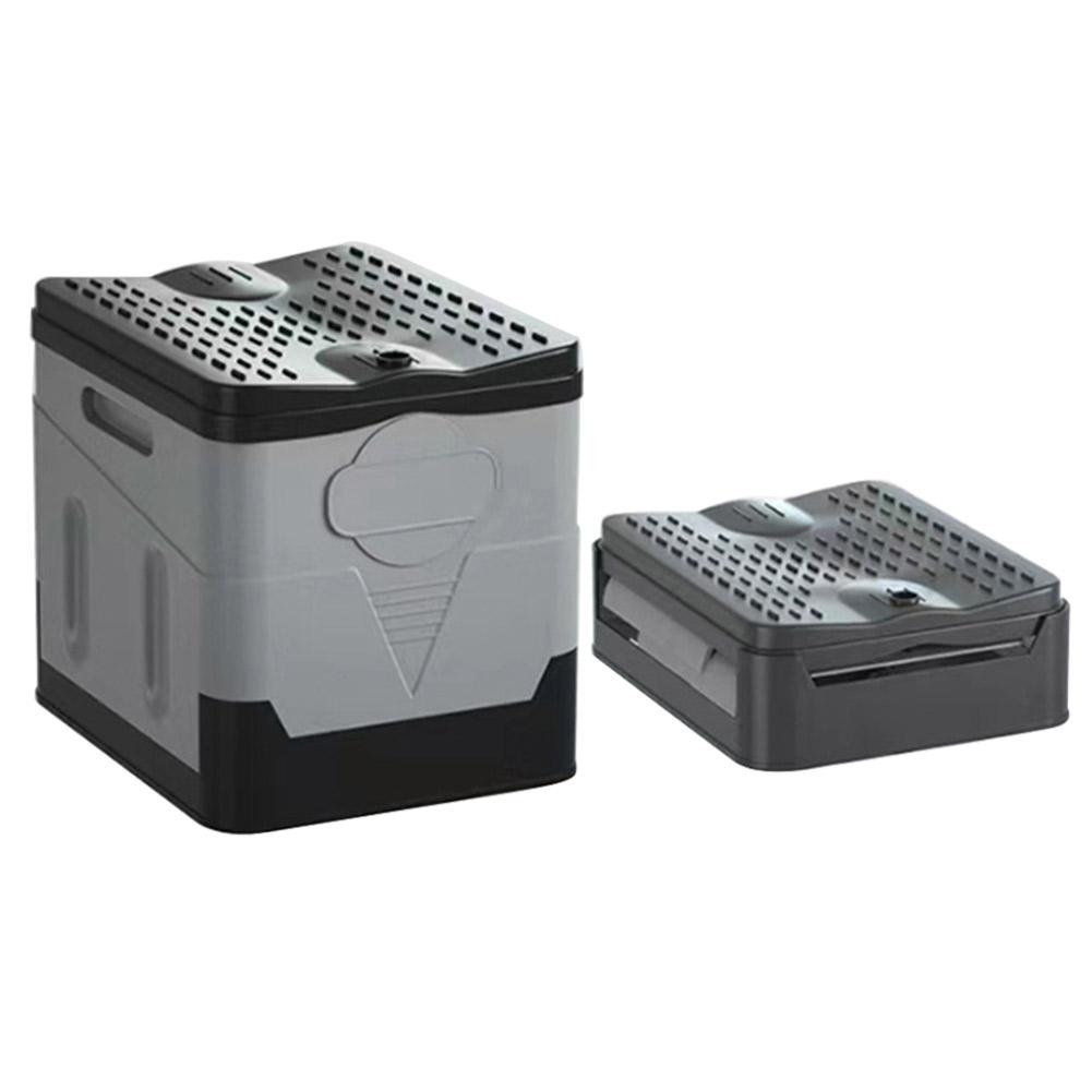 Car Toilet Bucket Trash Can Strong Bearing Capacity Trash Can Travel Outdoor Camp Folding Toilet for Tour Emergency Self-driving