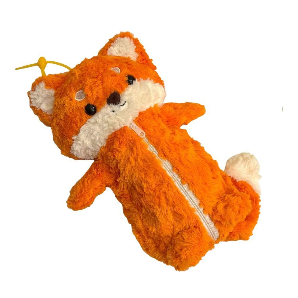 Plush Pen Bag Fox Doll Stationery Organizer High Quality Stationery Bag Back To School Gift
