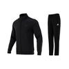 Solid Color Jacket And Casual Pants Sports Suit Men Suit Black H12217+GK9222