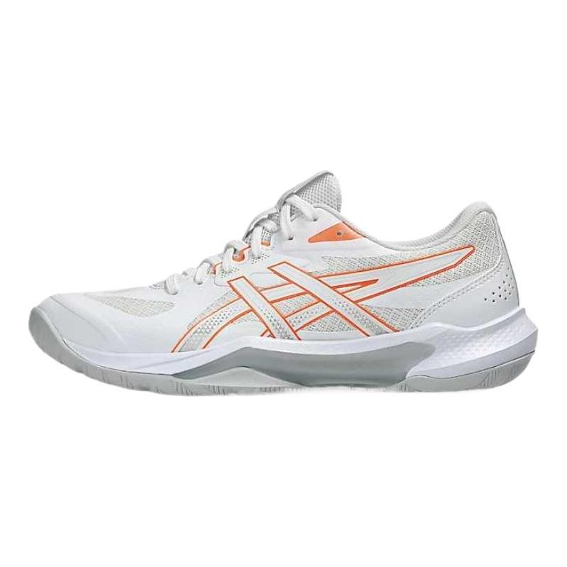 Asics GEL TACTIC 13 Покрытие Низкий верх Тренировочная обувь Женские белые кроссовки 1072A118-101