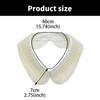 White Bead Embellished Collar Polyester Collar Easy Care Collar Office Wear for Enhancing Dresses and Office Attire
