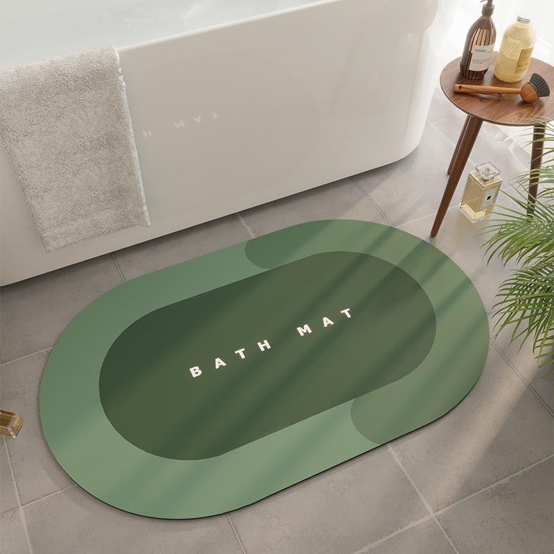 Bathroom Water Mat Antislip Absorbent Quick Dry Floor Mat For Toilet Shower Room