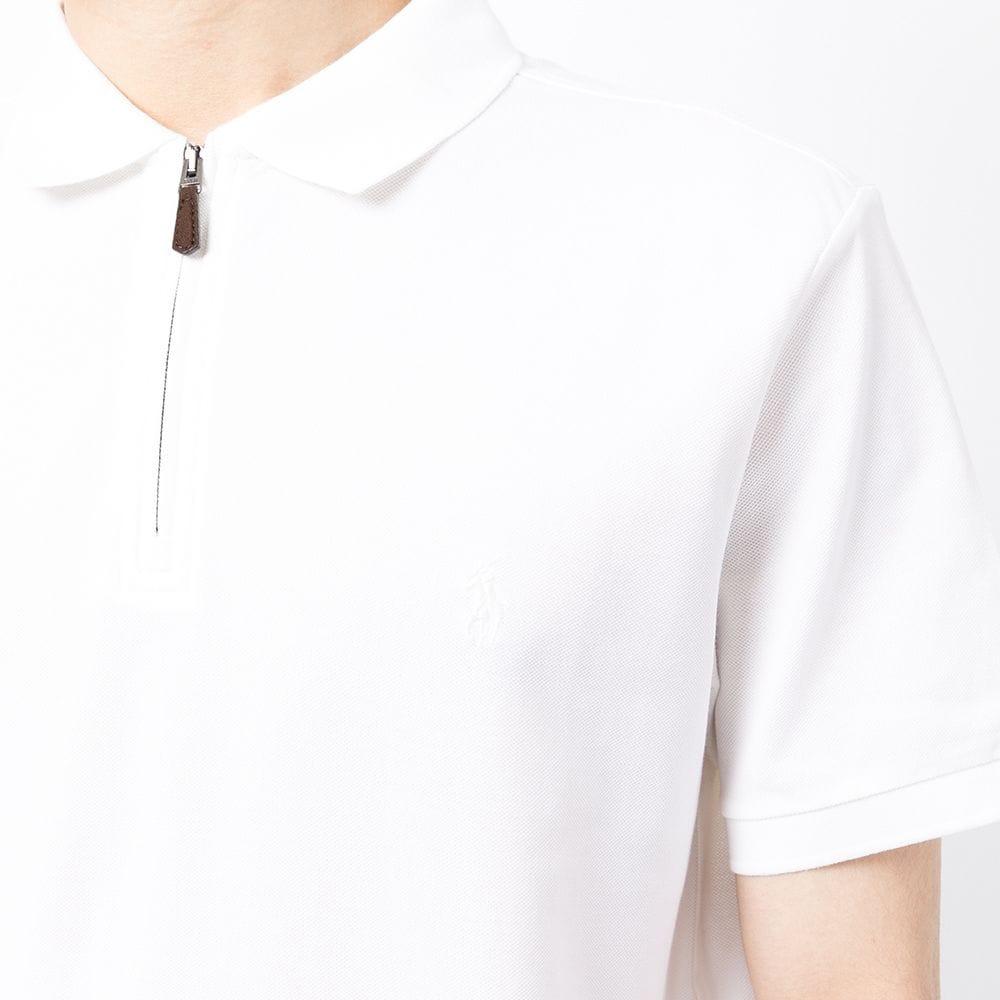 Polo Ralph Lauren Однотонный пуловер Прямой крой Футболка поло с коротким рукавом Мужские топы Белый 710842622-002