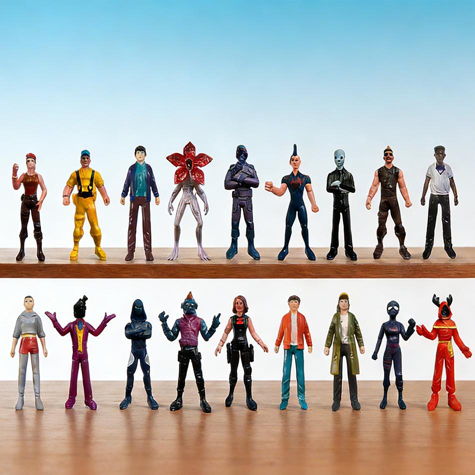 Подарки 18P MOC Демогоргон Очень Странные Дела Векна Настольное Украшение Игрушки Детские Подарки Фигурка Коллекционная для Настольного Декора Стола