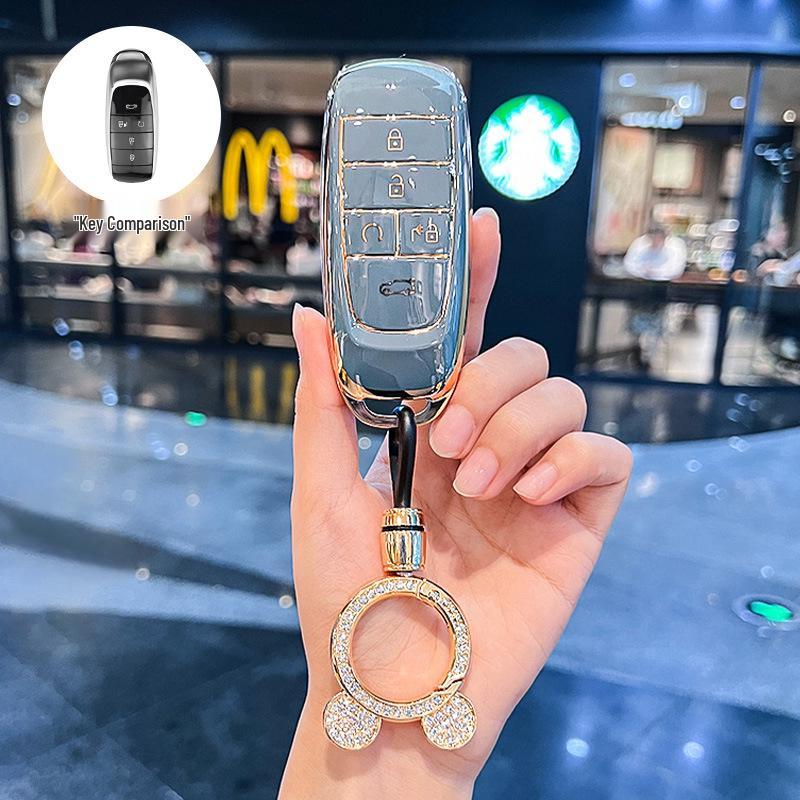 Key Cover for GAC AION Y, Trumpchi Plus, AION S, SMAX, Mei 580, and AION V - Elegant Design for Women