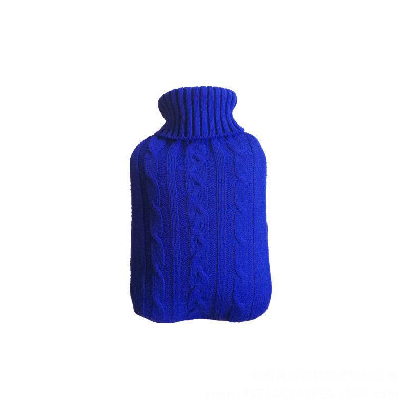 Winter 2000ml Hot Water Bottle with Knitted Flannel Cover - Convenient Hand Warmer Bag