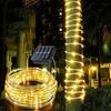 Solar 200 LED Rope Light Waterproof Outdoor Solar Powered Fairy Lights 8 Mode Christmas for Garden Yard Holiday Tree Decor Light