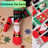 Winter Warm Christmas Toe Socks Cartoon Printed Leg Warmer High Socks Women Boot Sock  Xmas Party