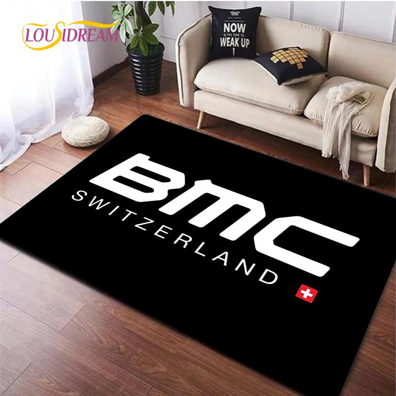 Bicycle logo Carpet for Living Room Bedroom Rugs Kitchen Kids Door Unslip Floor Mat Birthday gift photography props Alfombra Rug