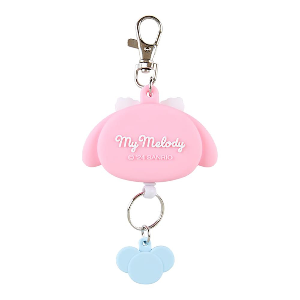 Брелок-катушка Sanrio My Melody Key Mascot My My Melody xx Персонаж 168653 В форме лица Мелоди-тян 13,4 6,5 1,8 см