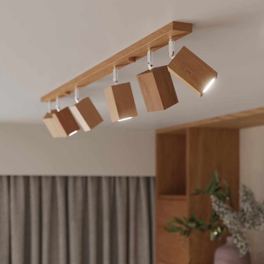Keke 3 oak ceiling lamp