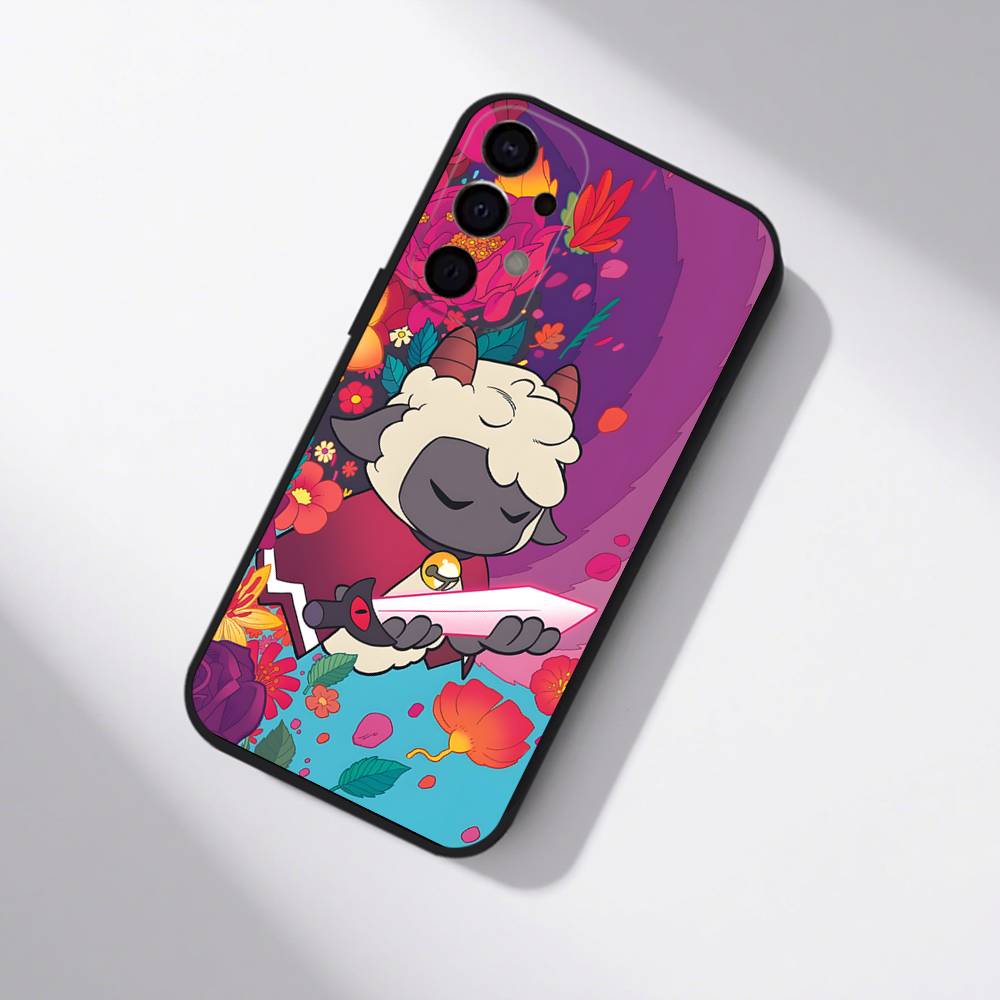 Чехол для телефона C-Cult the L-Lamb Sheep Черный для Samsung S25, S24, S21, S22, S23, S30, Ultra, S20, Plus, Fe, Lite, 5G
