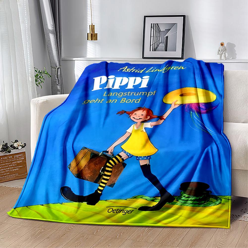 Girl Flying Near House. Flannel Blanket-Soft and Suitable for Sofas,Beds,Offices,Travel,All Seasons,Great Gift for Holidays and Birthdays.
