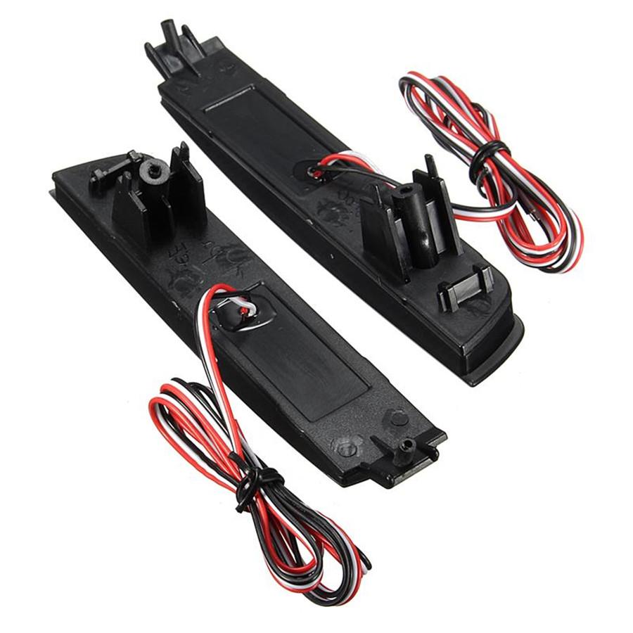 2 Pcs 12V Car Rear Bumper LED Reflector Red Lens Tail Brake Lamp FX35/FX37/FX50