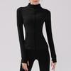 Autumn/Winter Slim Fit Nude Yoga Jacket: Long-Sleeve, Stand-Up Collar, Quick-Dry, Casual Sports Running Top