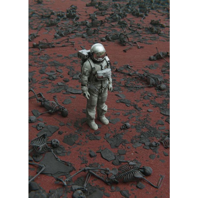 Fantasy Astronaut Canvas Poster Abstract Adventure Wall Picture for Living Room Bedroom Playroom Bar Club Modern Home Decor Gift