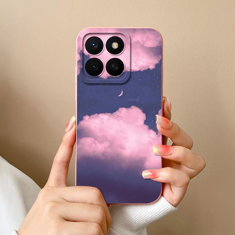 Чехол для Huawei Honor X8c 7S 10i 20 20e 30 30S 50 50SE 60SE 70 Lite Pro Plus симпатичный красочный цветочный жидкий силиконовый противоскользящий корпус для Huawei Shell