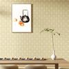Modern Geometric Lattice Non-woven Fabric Wallpaper Living Room Bedroom Background Chinese Retro Style Classical Zen Wallpaper