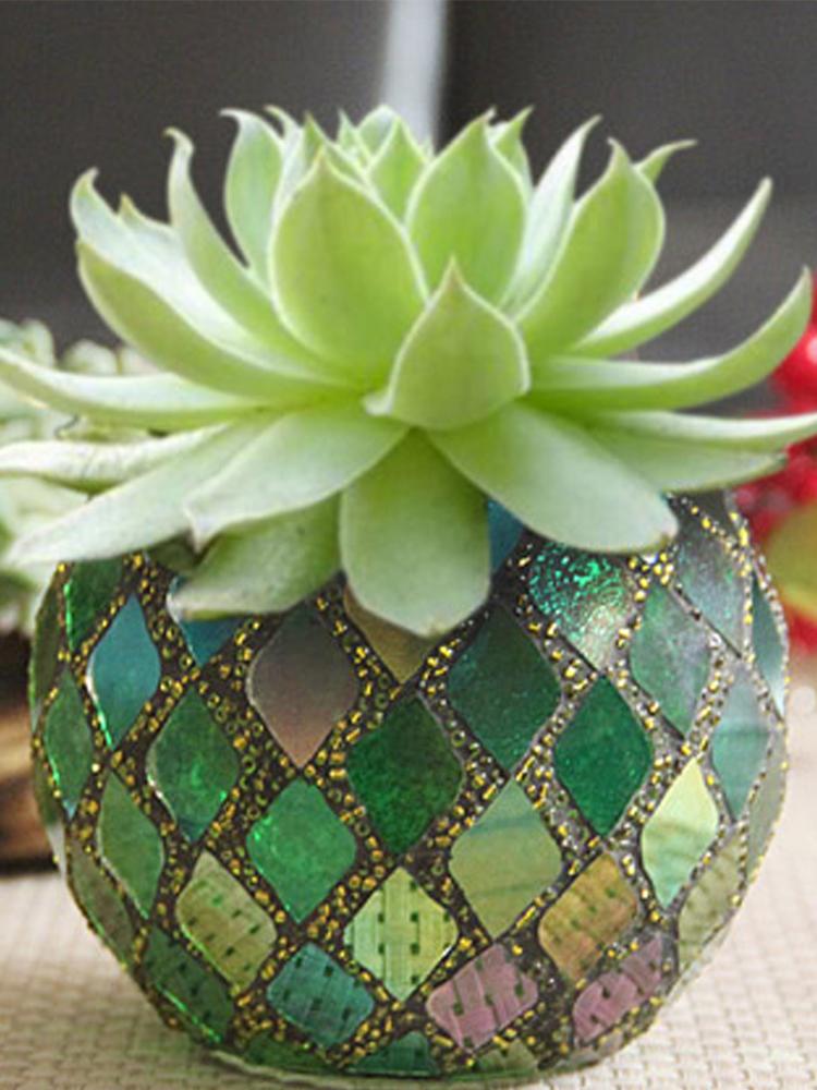 Стеклянный подсвечник DIY Чашка для благовоний и свечей Суккулентный цветочный горшок Подставка для ручек Для свадебных вечеринок Домашний декор