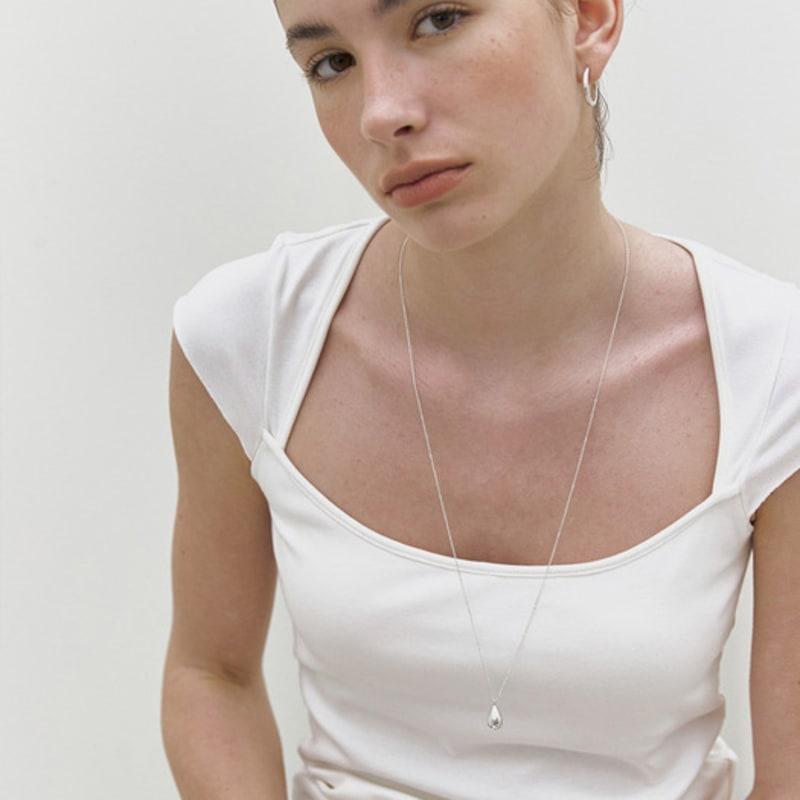 mimesi Volume Drop Long Necklace
