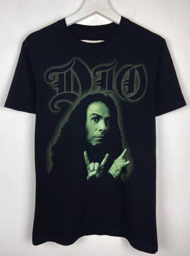 Dio Ronnie James Винтажная футболка рок-группы Хэви-метал Музыкальная футболка S-5XL