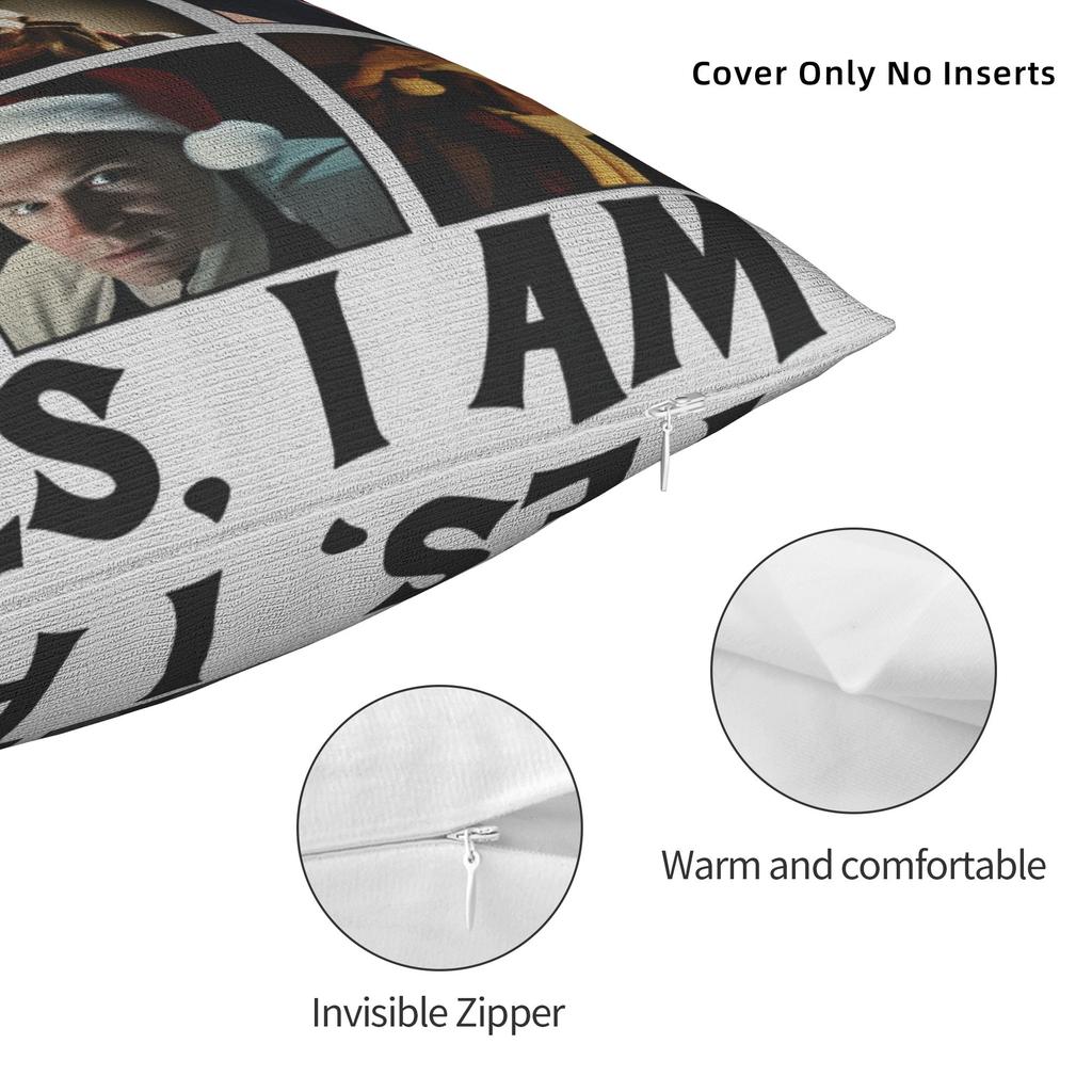 Charlie Hunnam Ed Gein Im Going Drinking Yes I Am Christmas Pillow Case Comfy Pillow Cover Sofa Home Decor Cute Funny Pillowcase