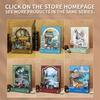 OCHOICE Drop Shipping MOQ=1 Themed Book Nook Kit Mountain Forest Deer LED Miniature DIY Craft for Adults 3D Wooden Puzzle