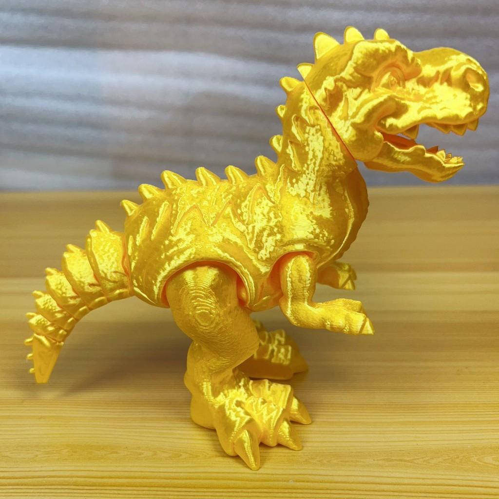 Dinosaur Toy 3d Printed T Rex Kids Creative Multicolor Articulated Display Model For Children