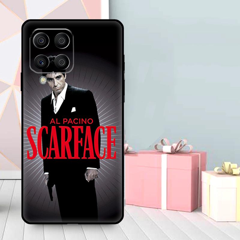 Кейс для телефона 'Лицо со шрамом' Тони Монтана для Samsung Galaxy M56 M52 M32 M53 M16 M11 M21 M31 M35 M12 M13 M14 M15 M36 M55 M34 M54