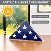 Flag Holder with Cover Transparent Flag Display Case Triangle Flag Container