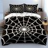 White spider web pattern. Bedding sets Duvet cover sets Duvet covers Pillowcases(1 * Duvet Cover 2 * Pillowcases without duvet insert)