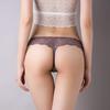 Ice Silk Seamless Low-Waist Lace Thong