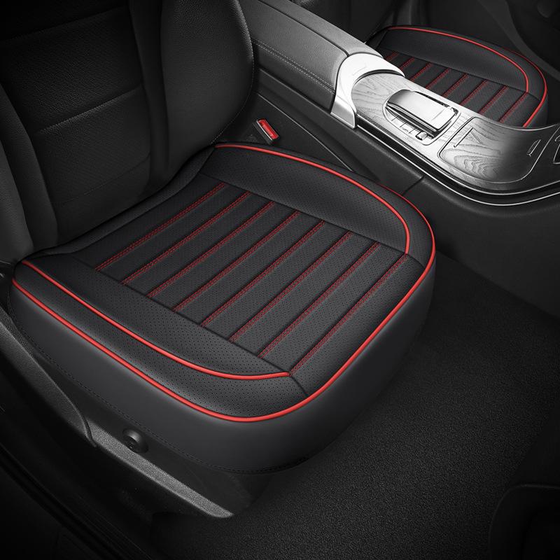Комплект кожаных чехлов для автомобильных сидений 3D, цельный, без спинки, дышащий, универсальный, подходит для всех сезонов, маленький размер