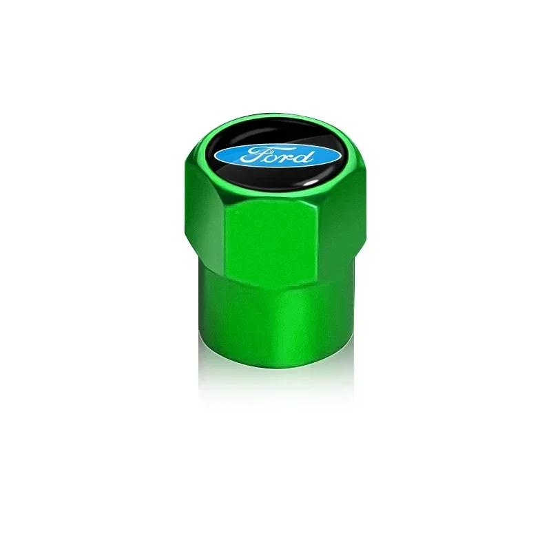 New 2026 Car Sticker 4PCS Metal Car Wheel Tire Valve Air Stem Cap Car Accessories for Ford Focus 2 Mk3 F150 Mondeo C-Max Fusion