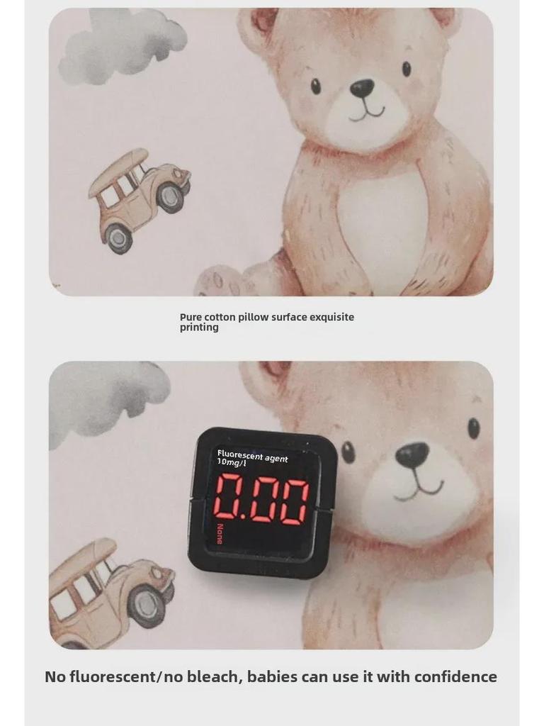 Подушка для сна с эффектом памяти для детей от 0 до 6 лет - чистый хлопок, для всесезонного использования