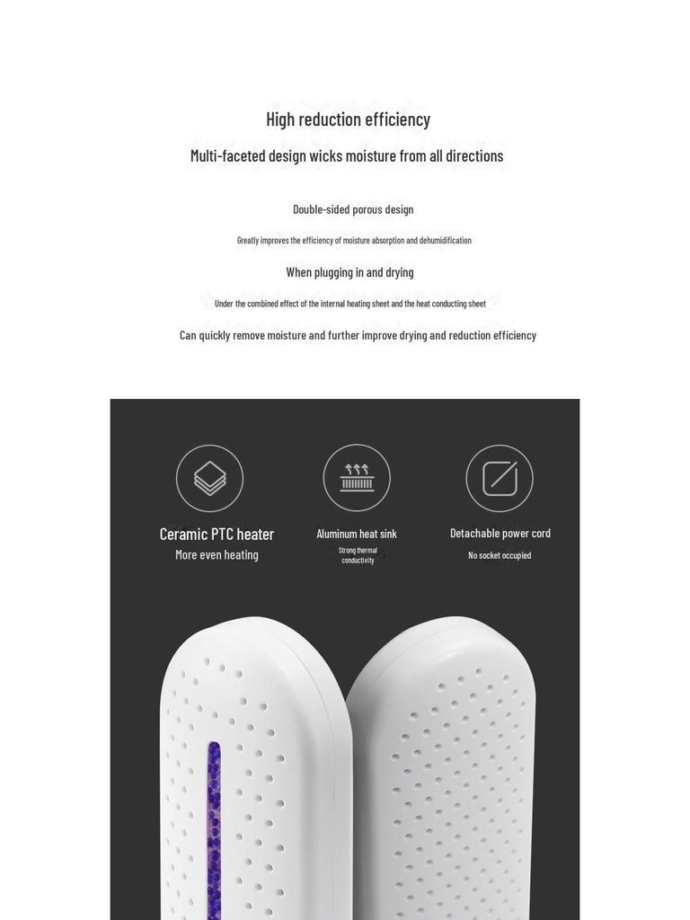 Компактный бытовой антиплесневый влагостойкий циркуляционный осушитель воздуха для шкафов и обувных шкафов
