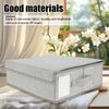 4Pcs Sheet Storage Box Organizer Foldable Window Label Blanket Bed Sheet Organizer Box Wardrobe Bed Clothes Storage Organizer