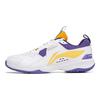 Li Ning Ace V Коллекция Амортизация Скольжение Устойчивость к истиранию Низкие Бадминтонные Кроссовки Унисекс Белый Фиолетовый AYTT001-4