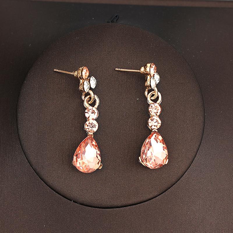 Корейская свадебная корона, головной убор из трех частей, аксессуары для волос на день рождения к свадебному платью, свадебные аксессуары, ожерелье, серьги