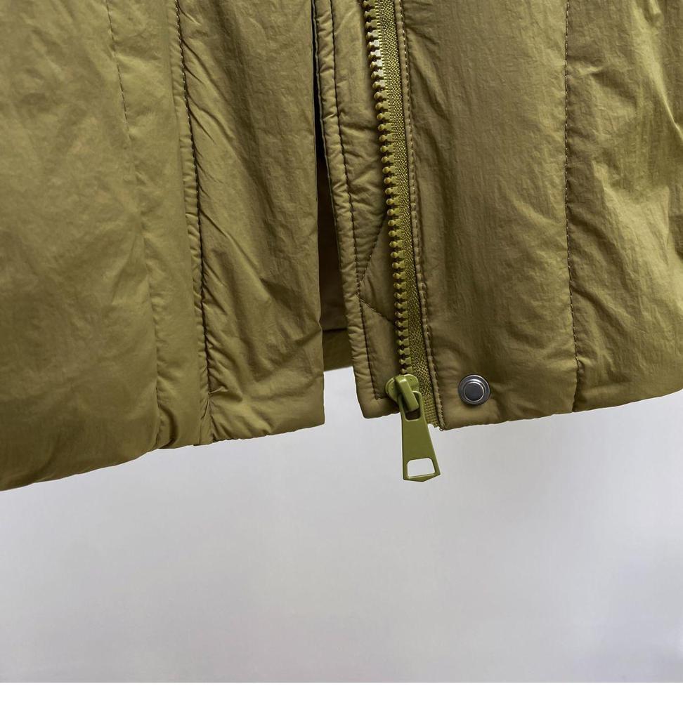 Женская куртка миди без рукавов большого размера - Толстый теплый пуховый хлопковый жилет для осени/зимы