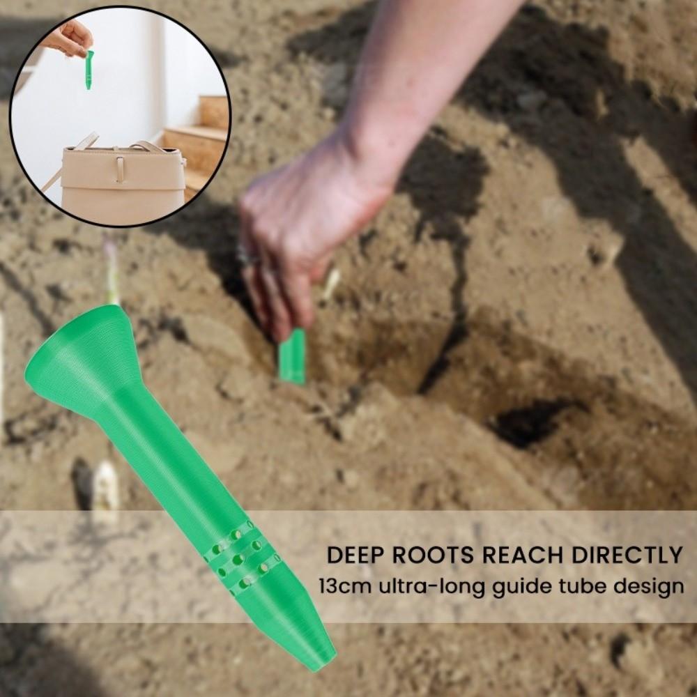 5pcs Plastic Plant Watering Spikes Precise Aperture Anti-Evaporation Gardening Irrigation Funnel Slow Release System Reusable
