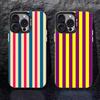 Красочный полосатый чехол для телефона для iPhone 17 16 15 14 13 12 11 Pro Max XS Max 7 8 Plus Ударопрочный силиконовый матовый чехол