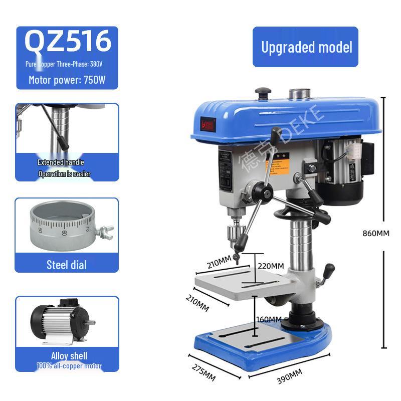 Deke Z516BC 16mm High Power 750W Bench Drill Press & Mill Machine